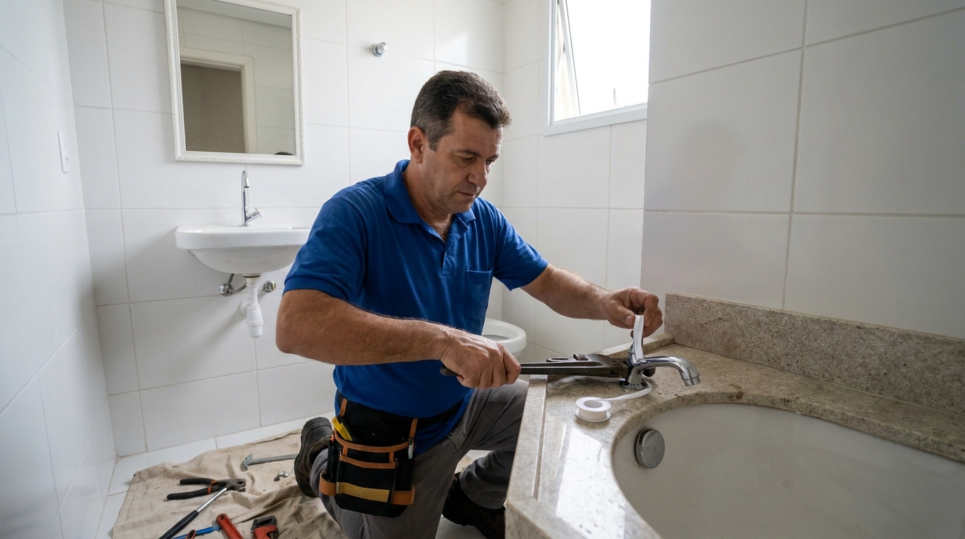 Instalação de torneira de cozinha em Boa Vista‑RR